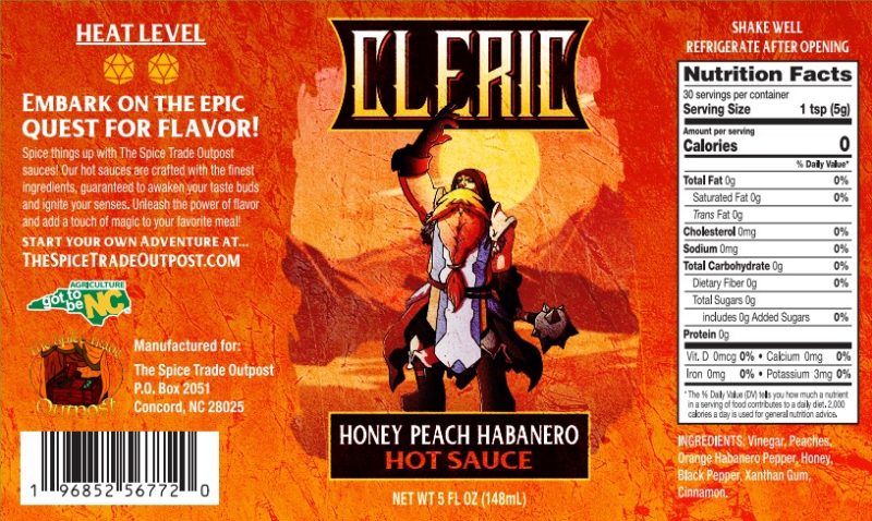 Cleric Honey Peach Habanero Hot Sauce - Image 2