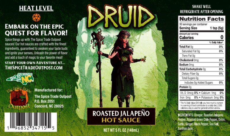 Druid Roasted Jalapeño Hot Sauce - Image 2