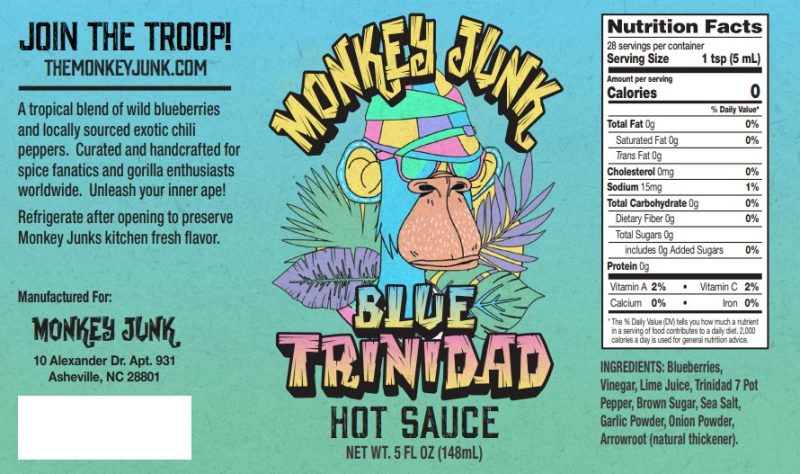 Blue Trinidad Hot Sauce - Image 2