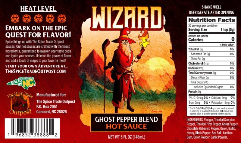 Wizard Ghost Pepper Hot Sauce - Image 2